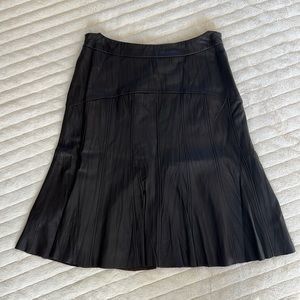 Brown São Paulo Lambskin Skirt